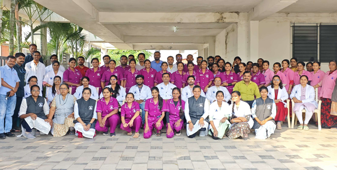 Vivekanand Hospital staff group photograph