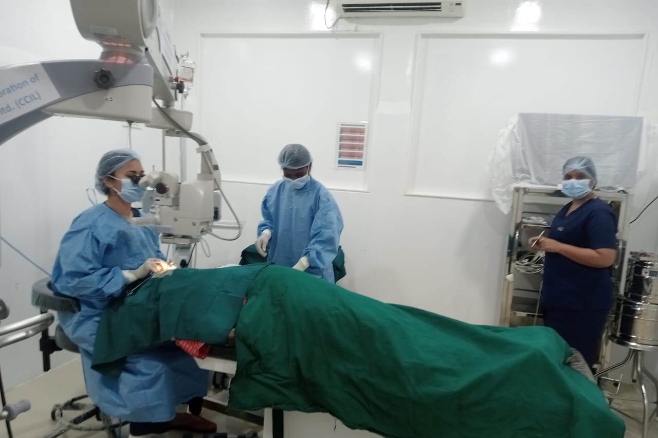 Surgical procedure with advanced imaging equipment